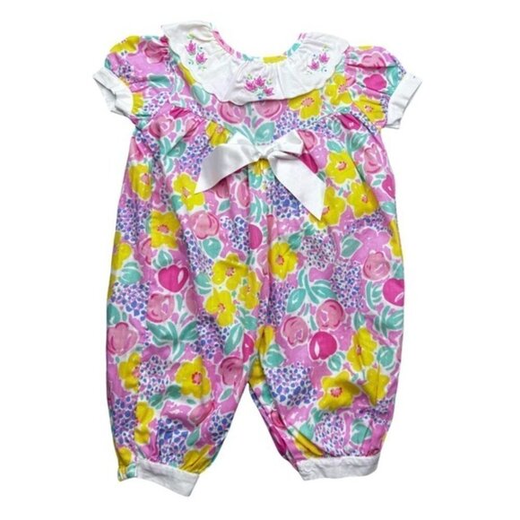 VINTAGE Floral Jumpsuit - Picture 1 of 7